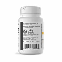 White bottle of L-Theanine vegetarian capsules with white lid and label showing product information and barcode.