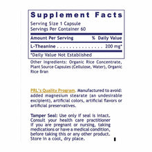 L-Theanine, 60 Veg Capsules, by Premier Research Labs, image #3