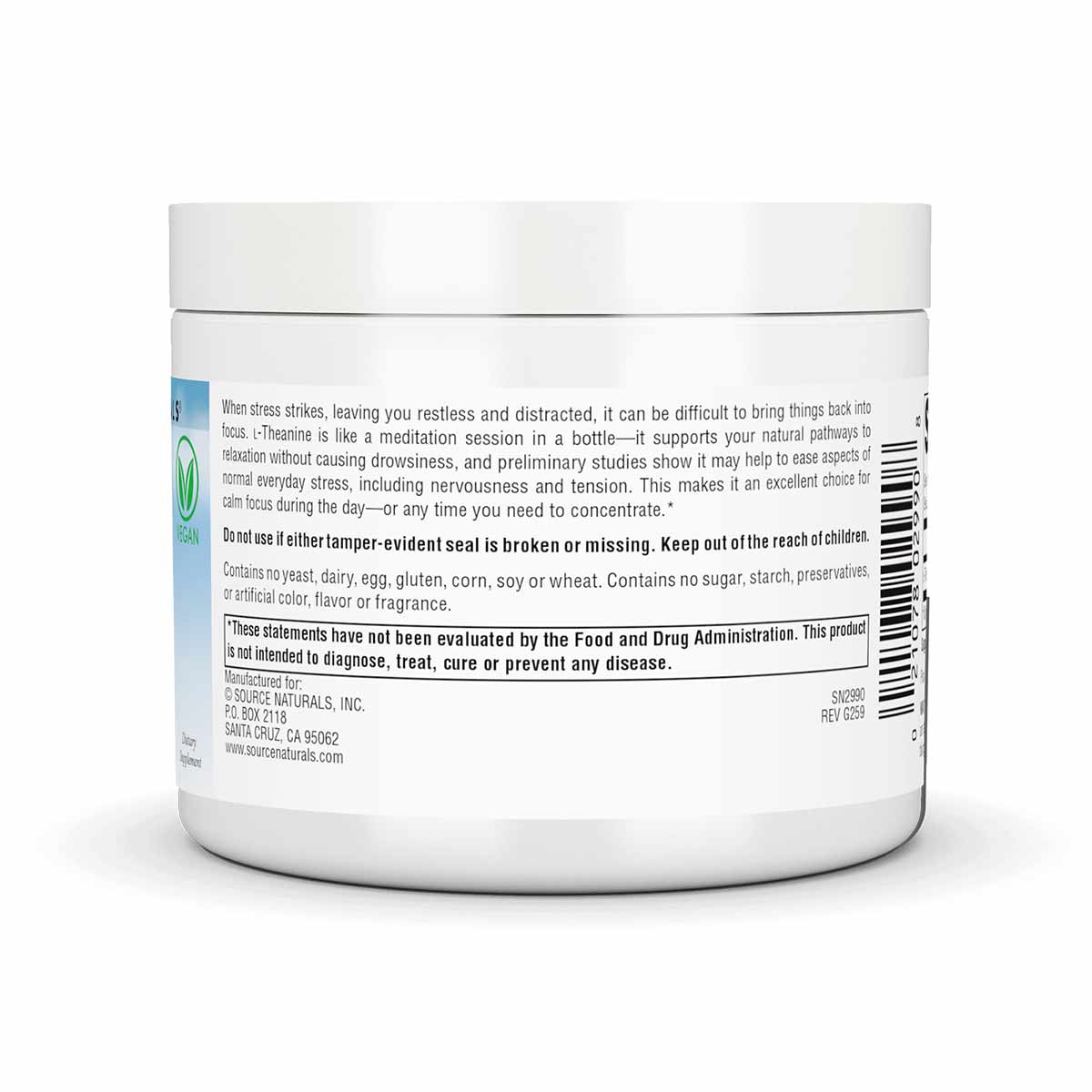 L-Theanine Powder, by Source Naturals