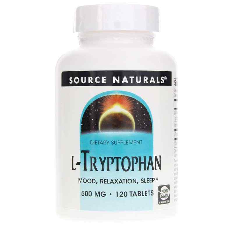 L-Tryptophan 500 Mg, by Source Naturals