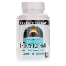 L-Tryptophan 500 Mg Capsules, 60 Capsules, by Source Naturals