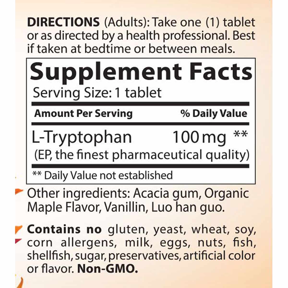 L-Tryptophan Chewable, by Lidtke