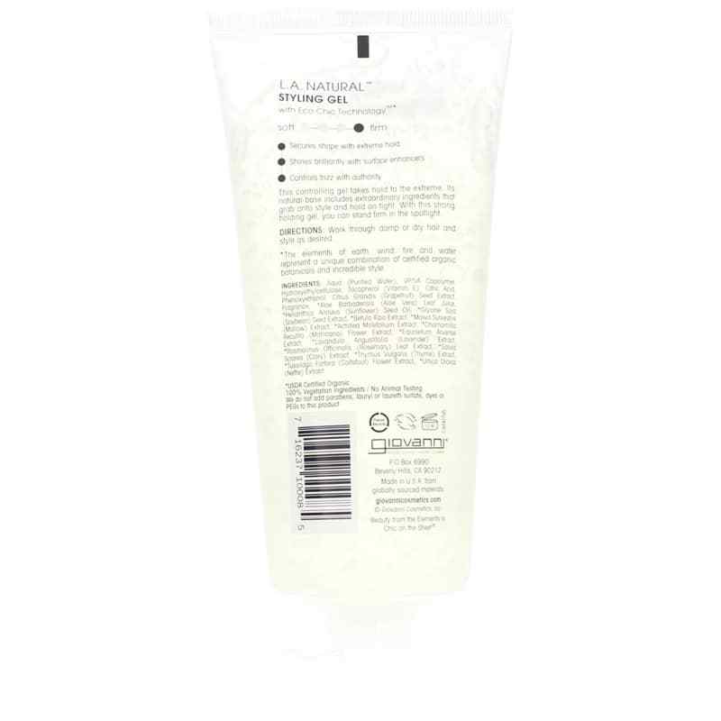 L.A. Natural Styling Gel Strong Hold, 6.8 Oz, by Giovanni, image #2