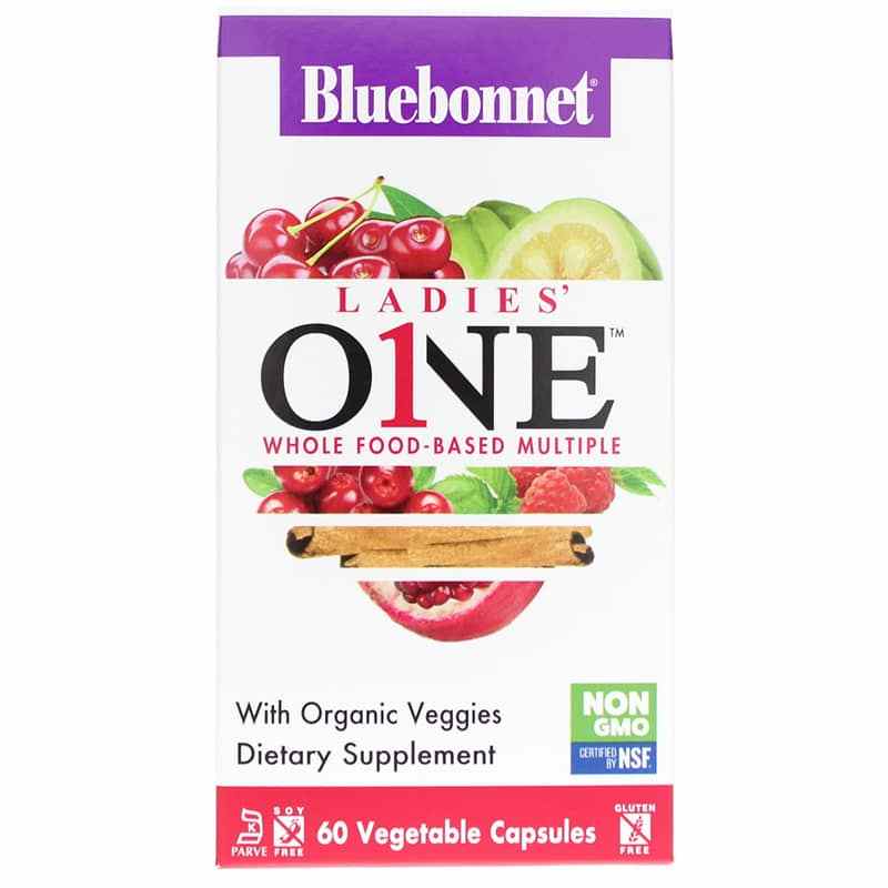 Ladies One Whole Food-Based Multiple, 60 Veg Capsules, by Bluebonnet