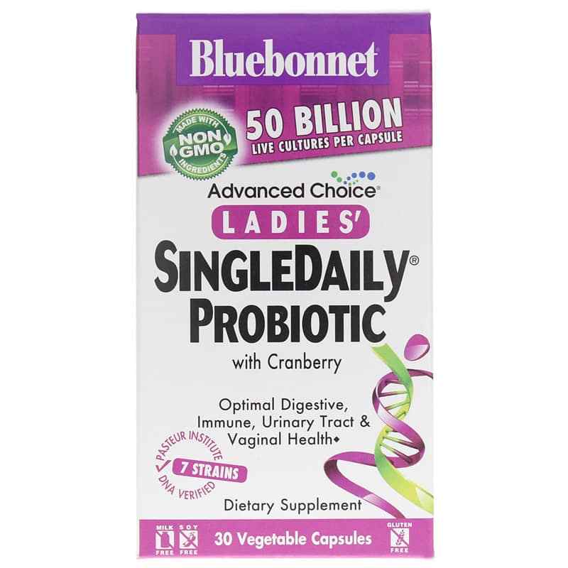Ladies Single Daily Probiotic 50 Billion, by Bluebonnet