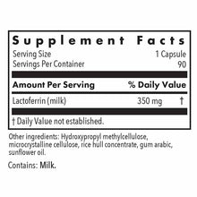 Laktoferrin, 120 Veg Capsules, by Allergy Research Group, image #2