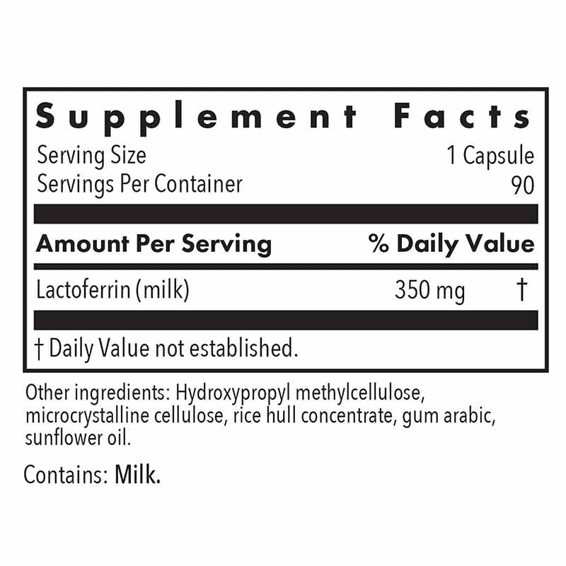 Laktoferrin, 120 Veg Capsules, by Allergy Research Group, image #2