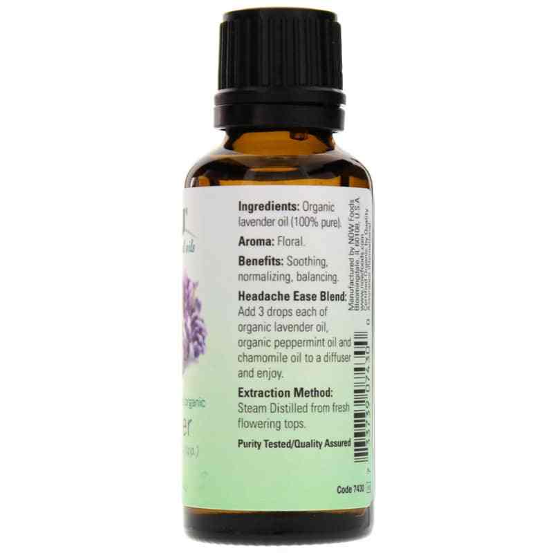 Lavender Organic Essential Oil, by NOW Foods, image #2