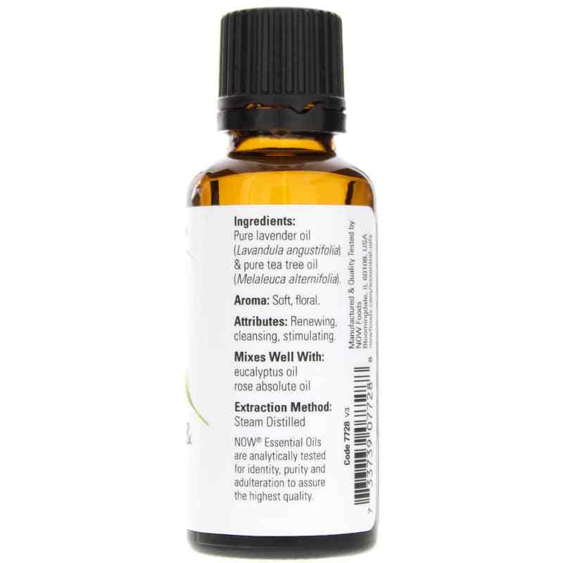 Lavender & Tea Tree Essential Oil, by NOW Foods, image #2