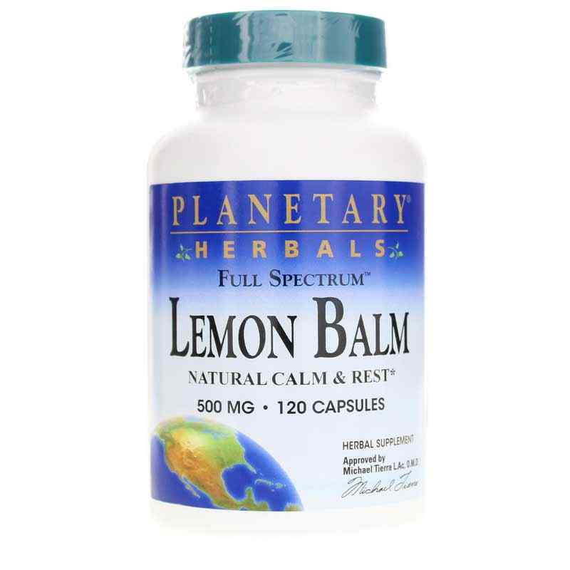 Lemon Balm 500 Mg Full Spectrum, by Planetary Herbals