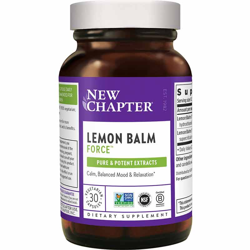 Lemon Balm Force, by New Chapter