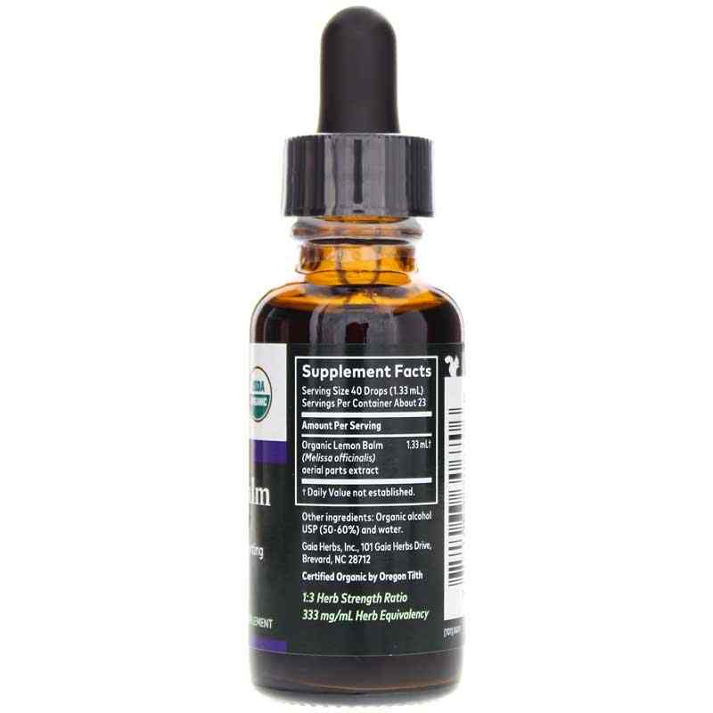 Lemon Balm Herb Organic, 1 Oz, by Gaia Herbs, image #2