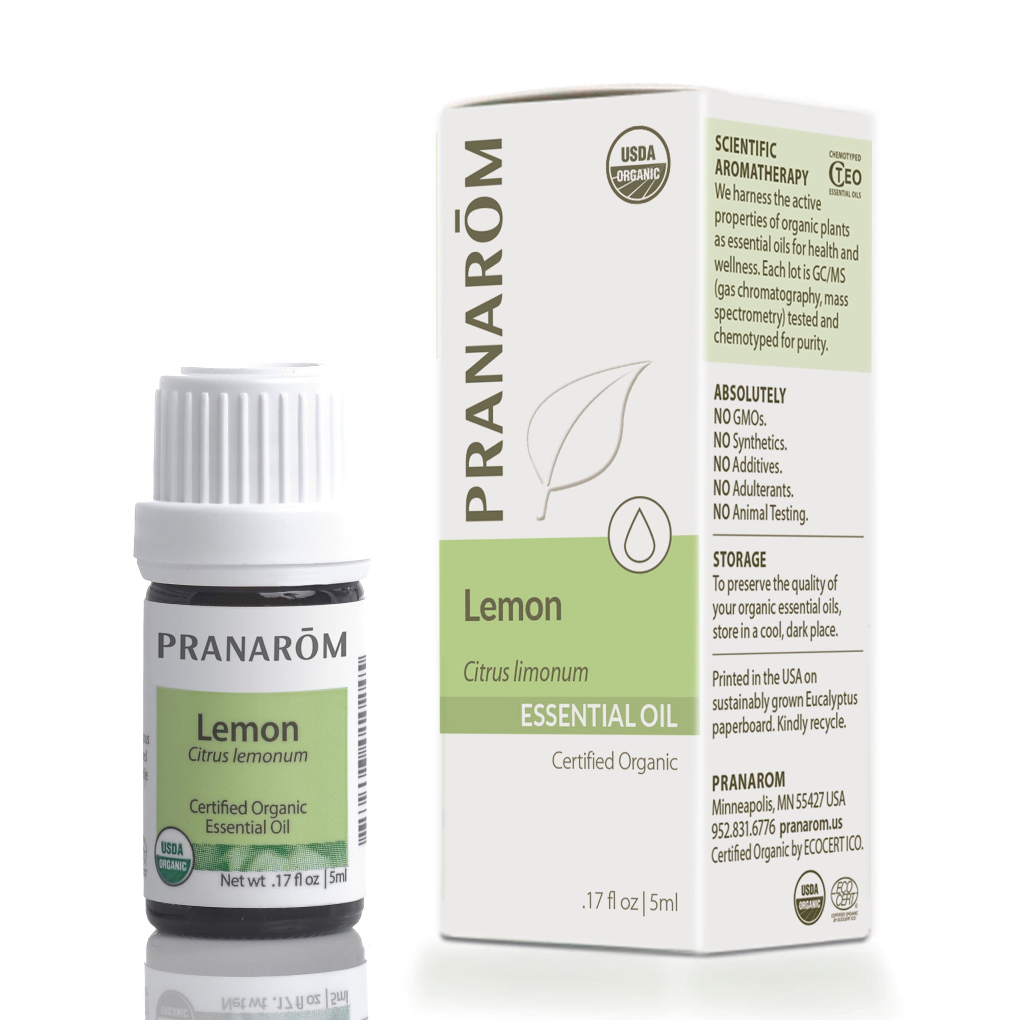 Lemon Essential Oil, .17 Oz, by Pranarom