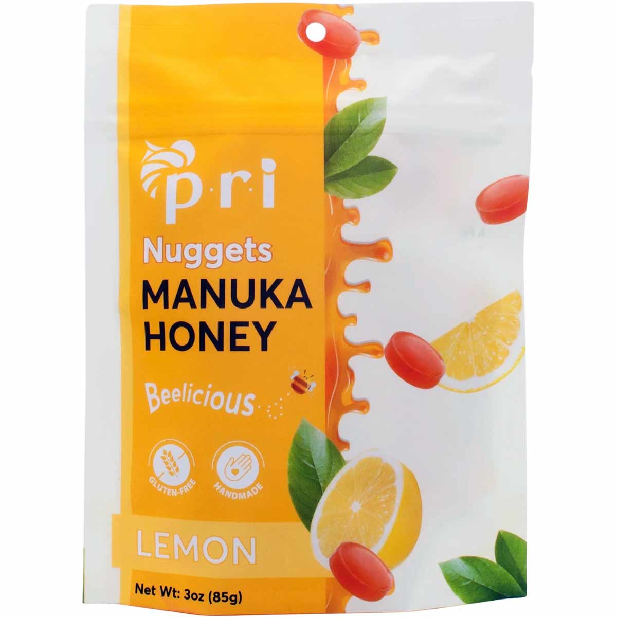 New Zealand Lemon Manuka Honey Nuggets, 3 Oz, by Pacific Resources International