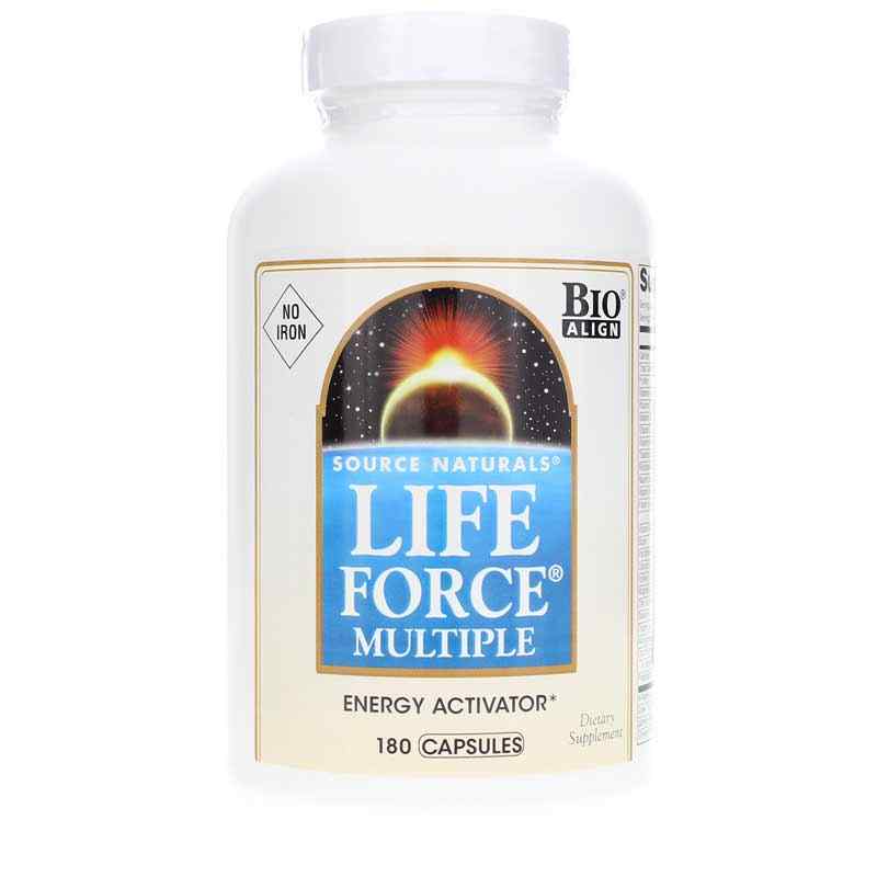 Life Force Multiple No Iron Capsules, 180 Capsules, by Source Naturals