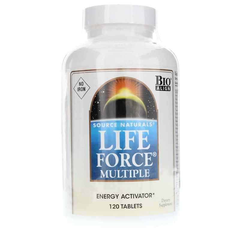 Life Force Multiple No Iron Tablets, 120 Tablets, by Source Naturals