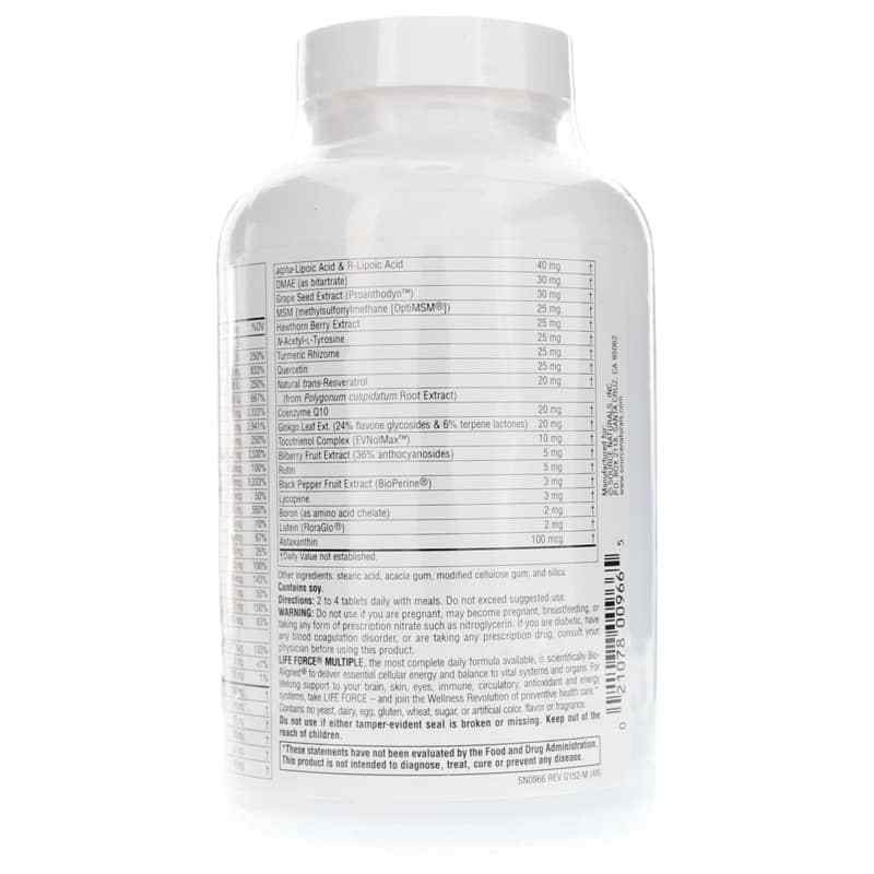 Life Force Multiple No Iron Tablets, 120 Tablets, by Source Naturals, image #3