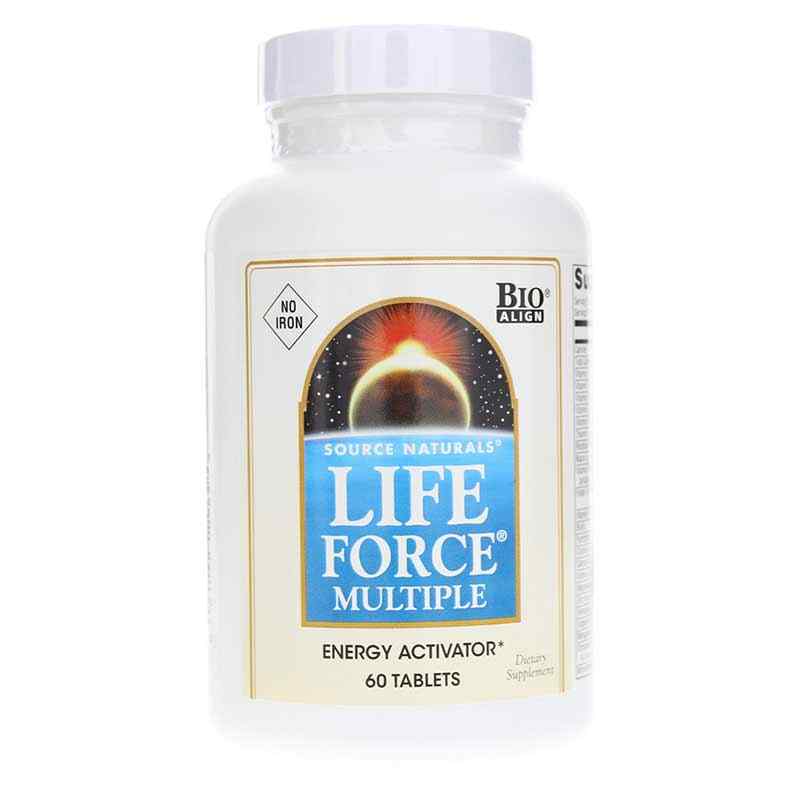 Life Force Multiple No Iron Tablets, 60 Tablets, by Source Naturals