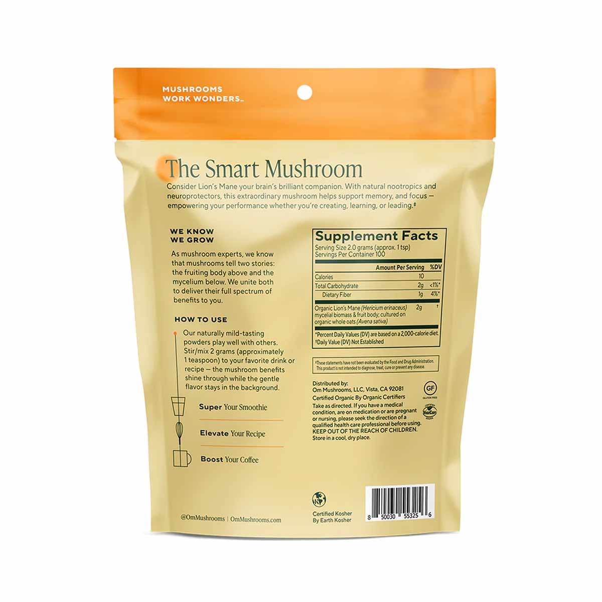 Lion's Mane, by Om Mushroom