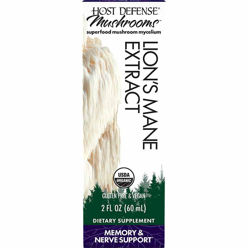 Lion's Mane Extract Memory & Nerve Support, by Host Defense