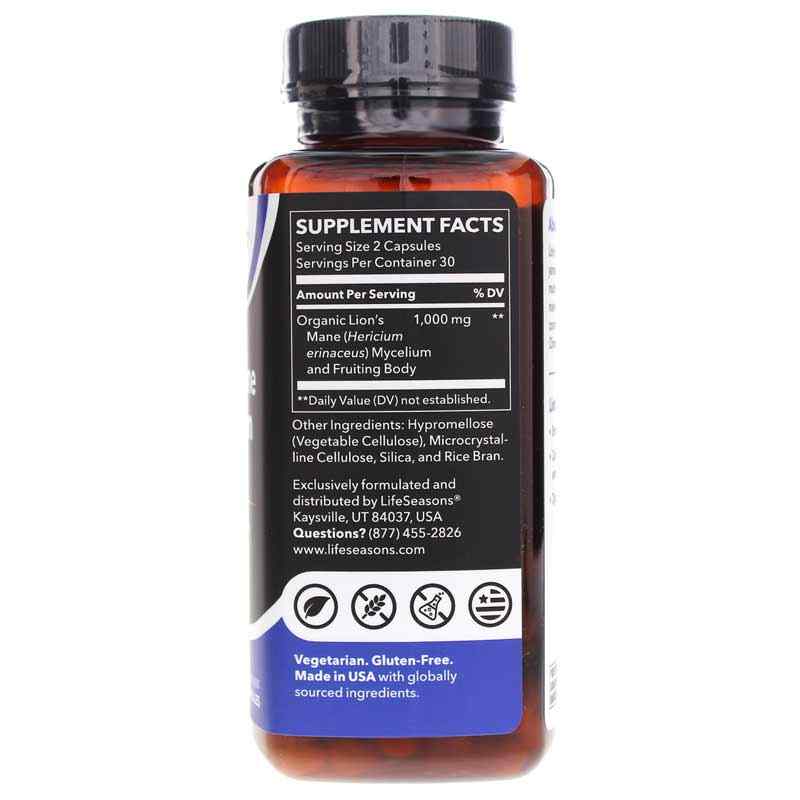 Lion's Mane Mushroom 1000 Mg, by LifeSeasons, image #2