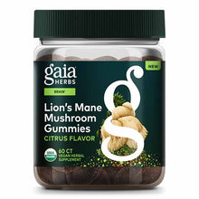 Lion’s Mane Mushroom Gummies, 60 Vegan Gummies, by Gaia Herbs