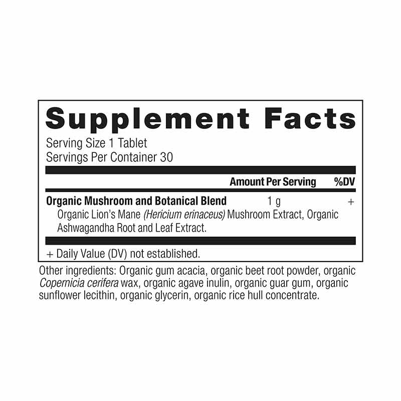 Lion's Mane Organic, 30 Tablets, by Ancient Nutrition, image #2