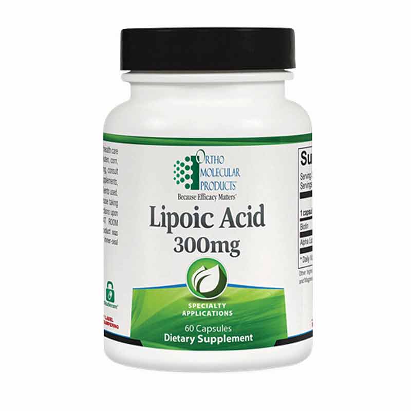 Lipoic Acid 300 Mg, by Ortho Molecular