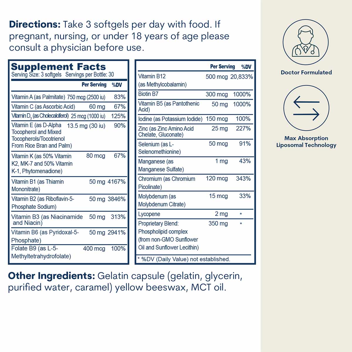Liposomal B-Complex Multivitamin, Core Med Science – Professional
