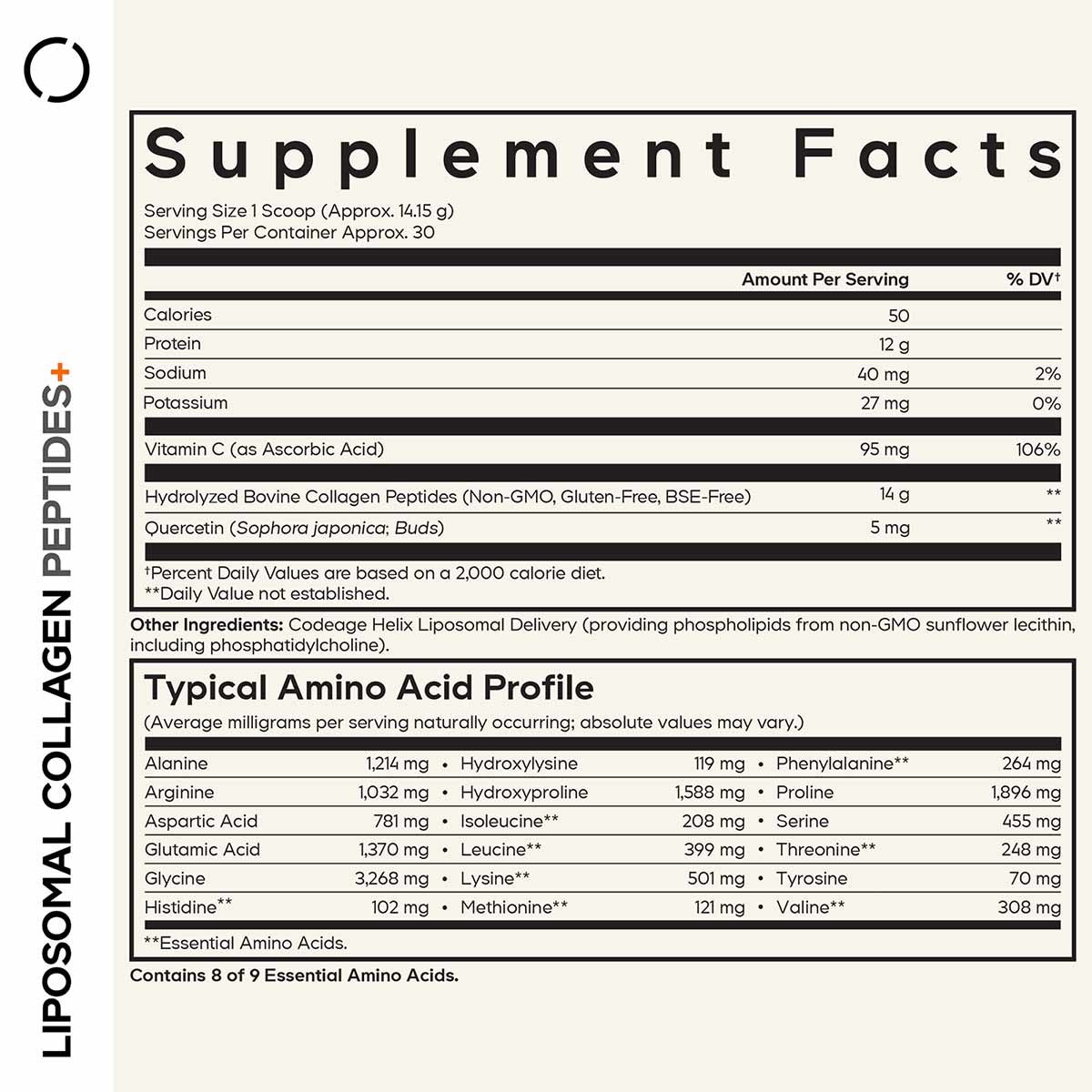 Liposomal Collagen Peptides+, by Codeage