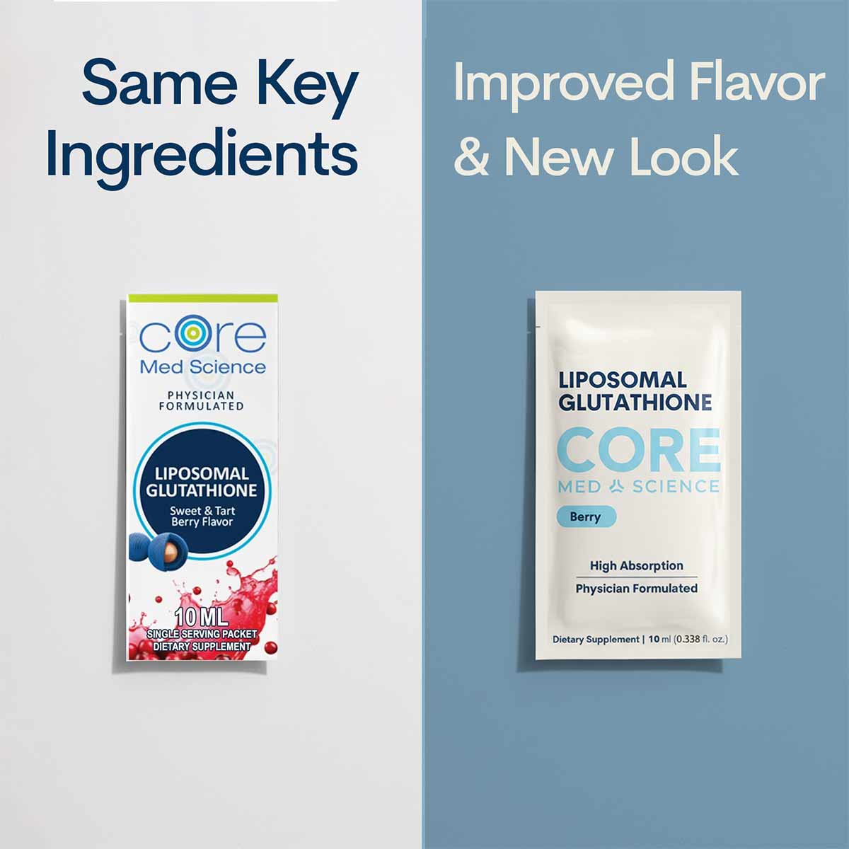 Liposomal Liquid Glutathione Single Serve Packs, by Core Med Science