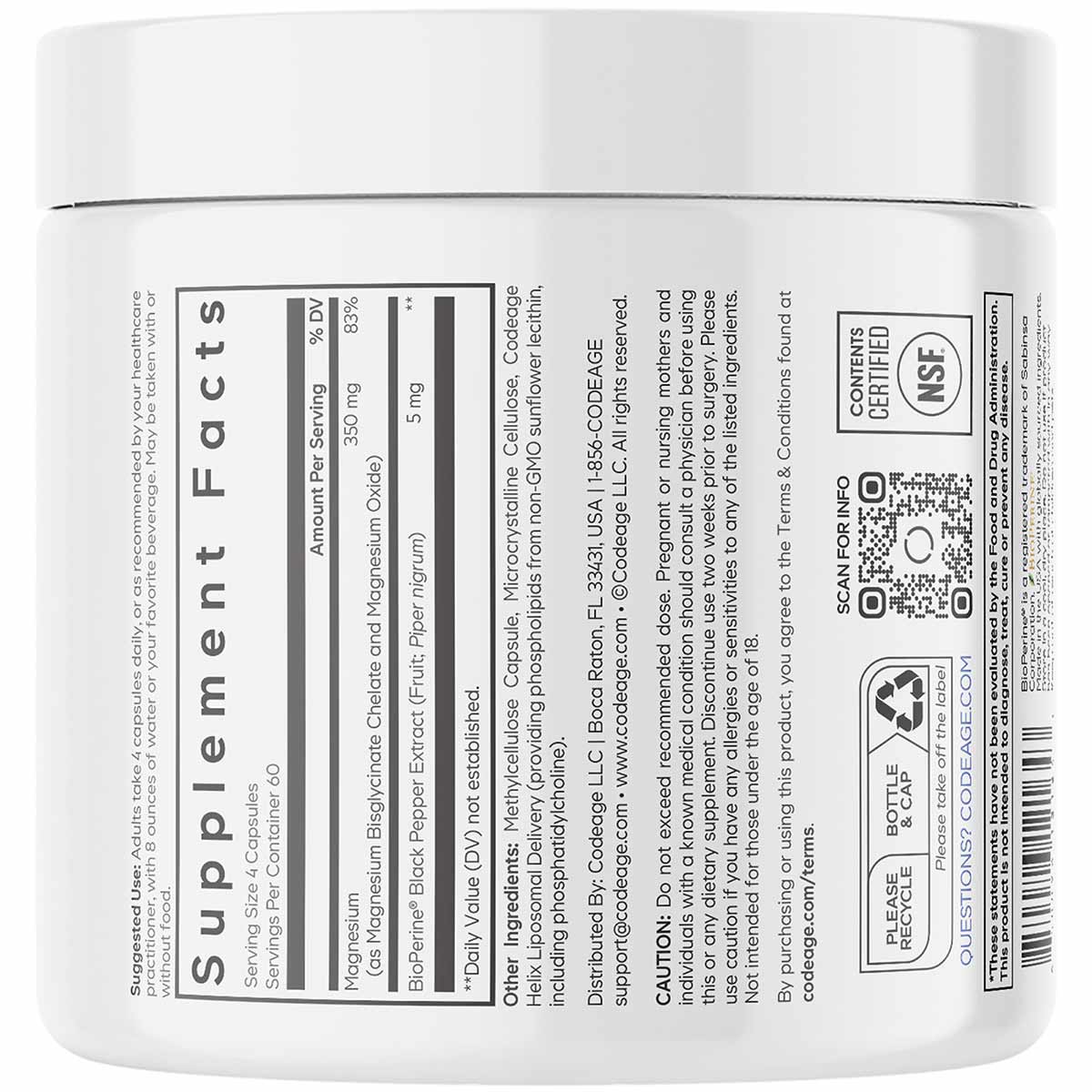 Liposomal Magnesium Glycinate, by Codeage
