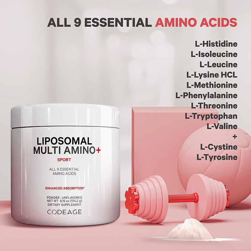 Liposomal Multi Amino+ Powder, by Codeage, image #3