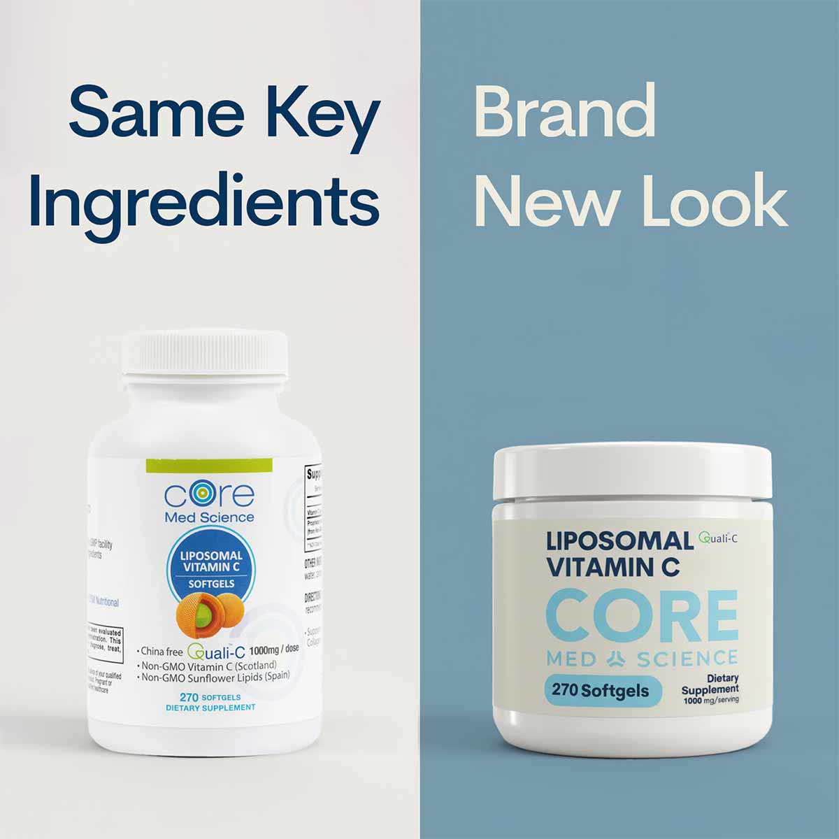 Liposomal Vitamin C Softgels, by Core Med Science