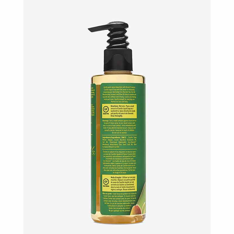 Liquid Castile Soap with Tea Tree Oil, 8.5 Oz, by Desert Essence, image #2