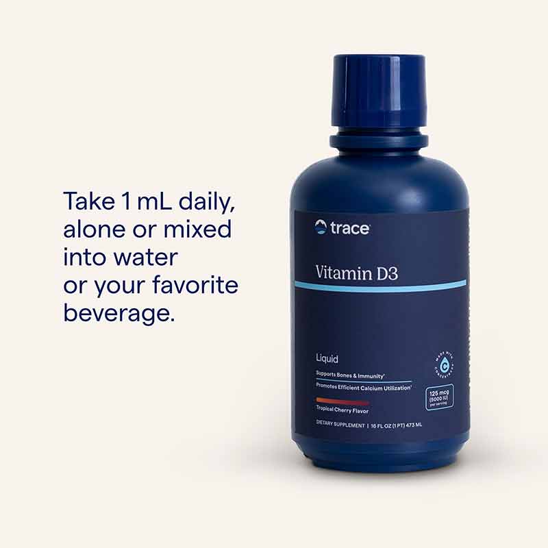 Liquid Vitamin D3 125 Mcg (5000 IU) Tropical Cherry, by Trace Minerals Research, image #5