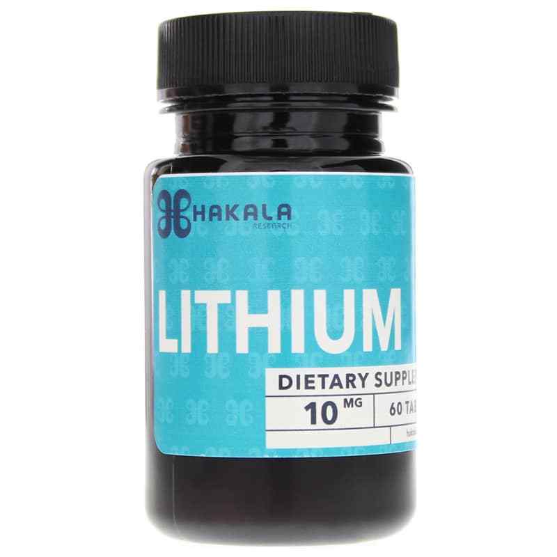 Lithium 10 Mg, 60 Tablets, by Hakala Research