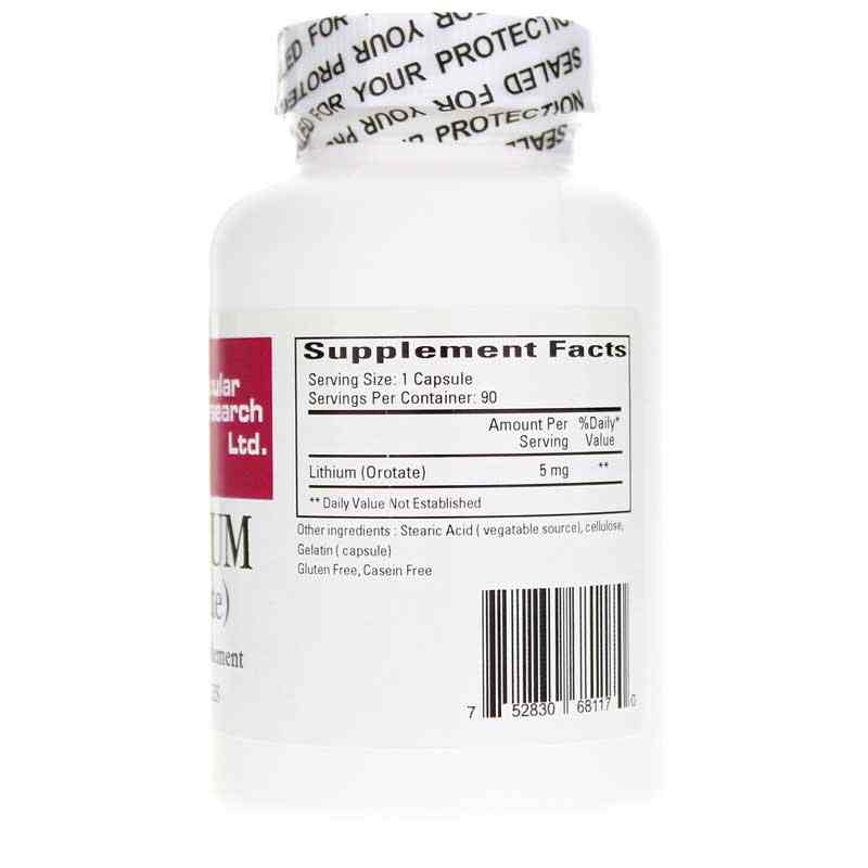 Lithium (Orotate) 5 Mg, by Cardiovascular Research, image #2