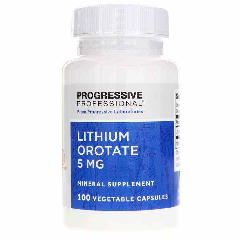 Lithium Orotate 5 Mg, by Progressive Labs