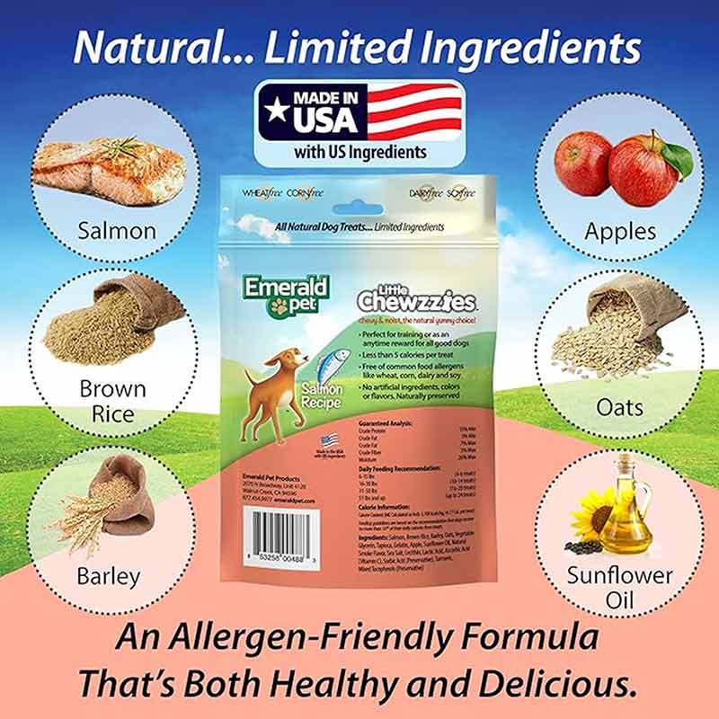 Little Chewzzies Dog Treats, Salmon, by Emerald Pet, image #3