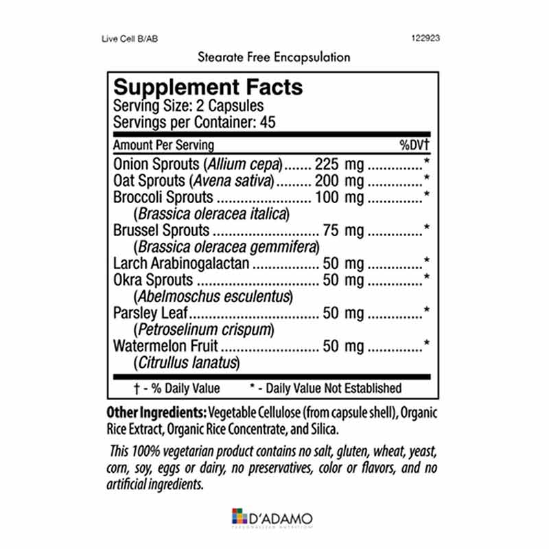 Live Cell Type B & AB, by D Adamo Personalized Nutrition, image #2