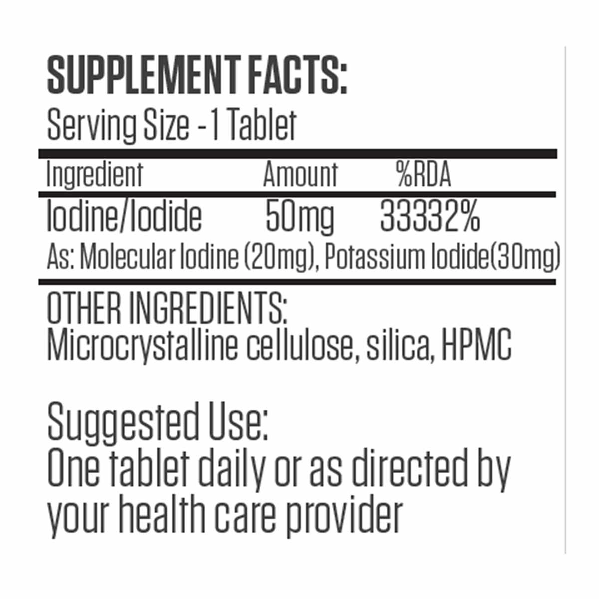 LugoTab 50 Mg, by Hakala Research