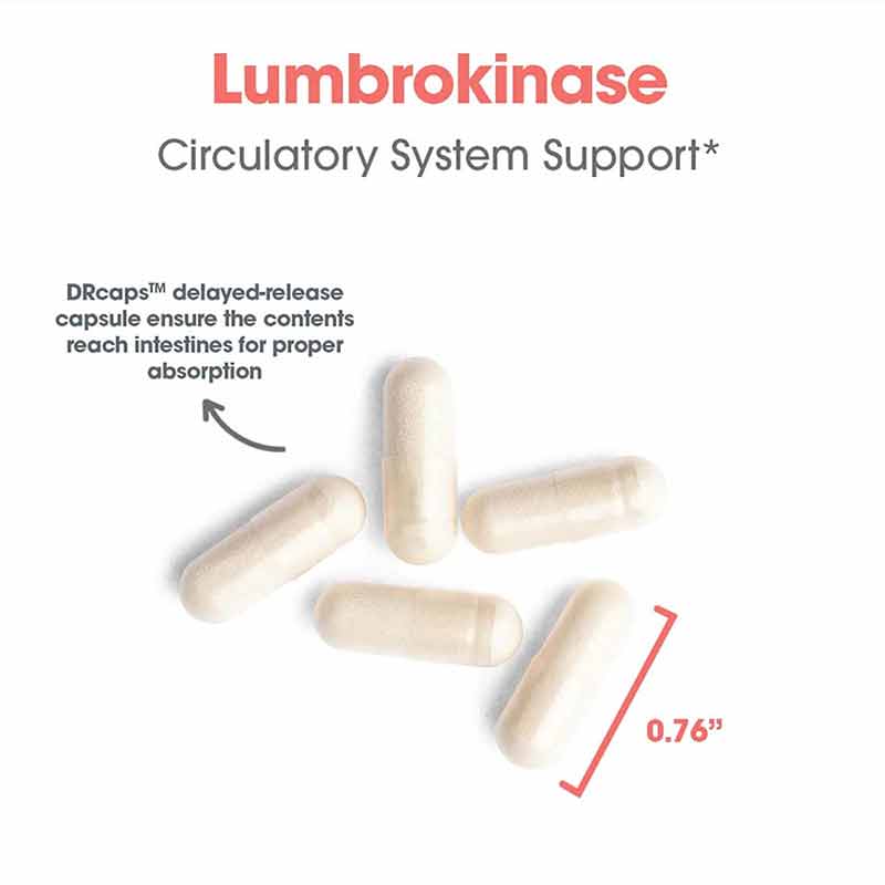 Lumbrokinase 32 Mg, 30 Veg Capsules, by Allergy Research Group, image #4