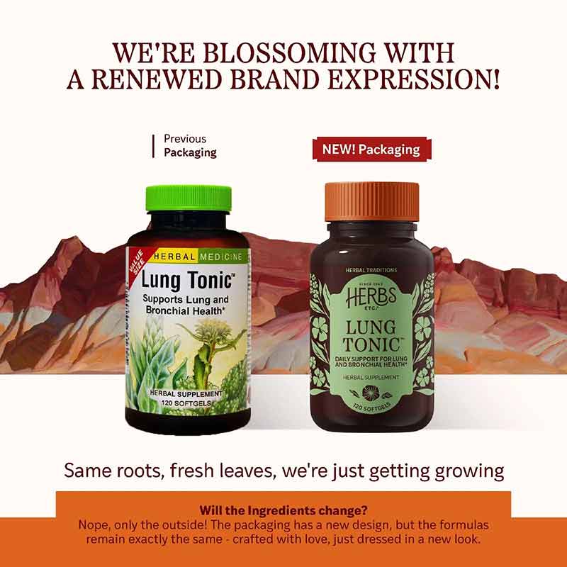 Lung Tonic Softgels, 120 Softgels, by Herbs, Etc, image #3