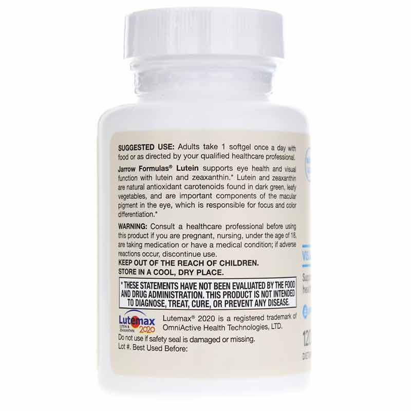 Lutein 20 Mg, 120 Softgels, by Jarrow Formulas, image #3