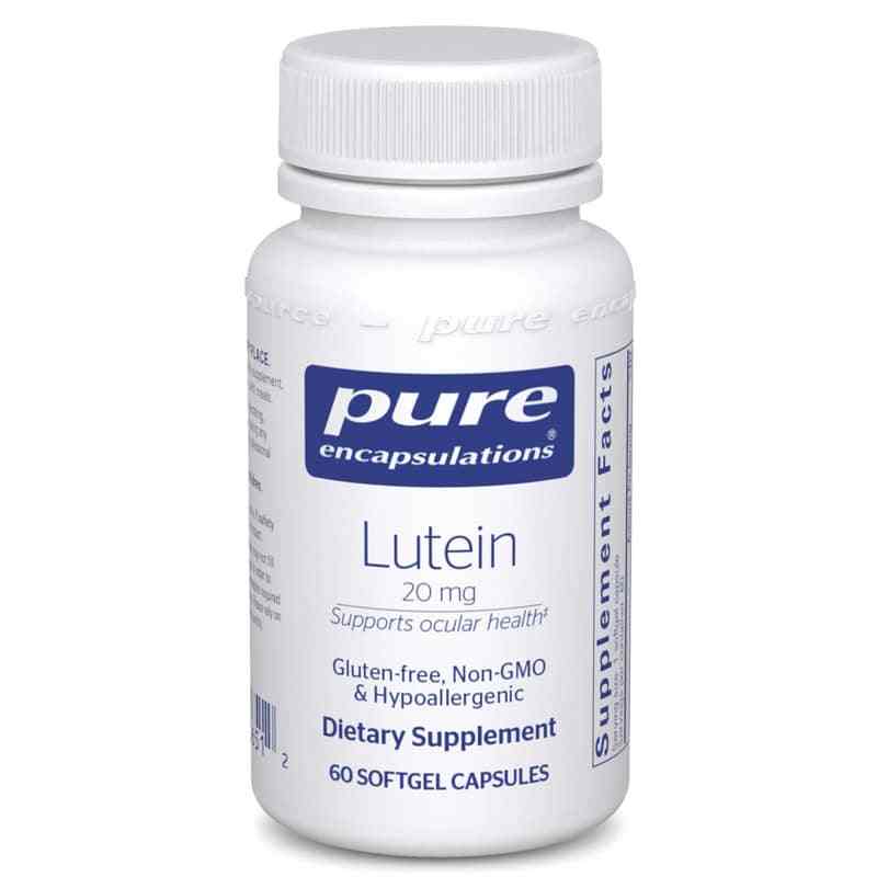 Lutein 20 Mg, 60 Softgels, by Pure Encapsulations