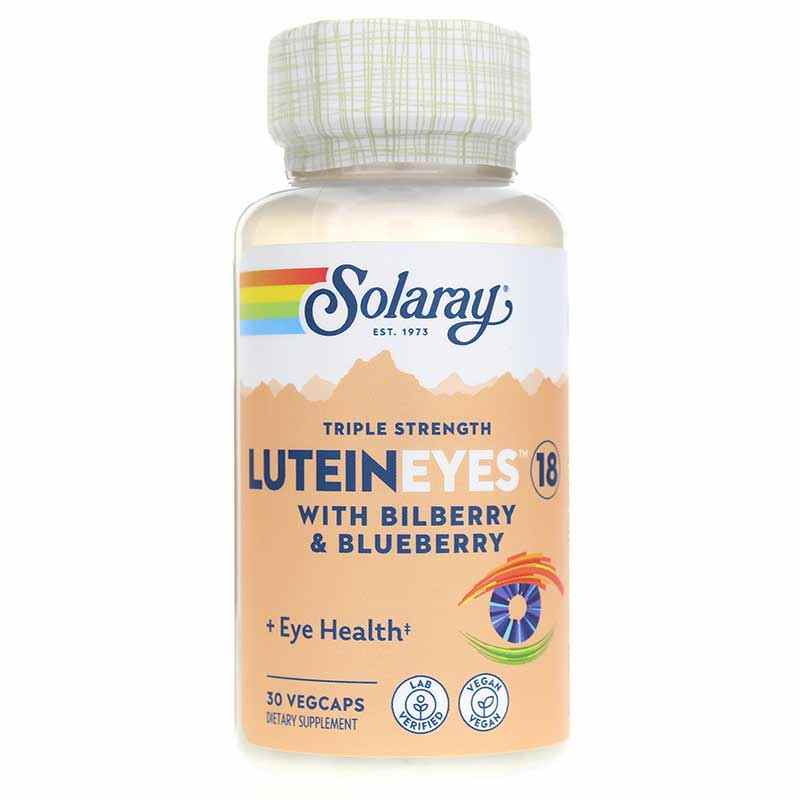 Lutein Eyes 18 Mg, 30 Veg Capsules, by Solaray
