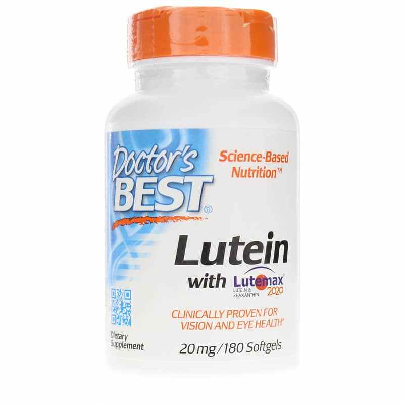 Lutein with Lutemax 20 Mg, 180 Softgels, by Doctors Best