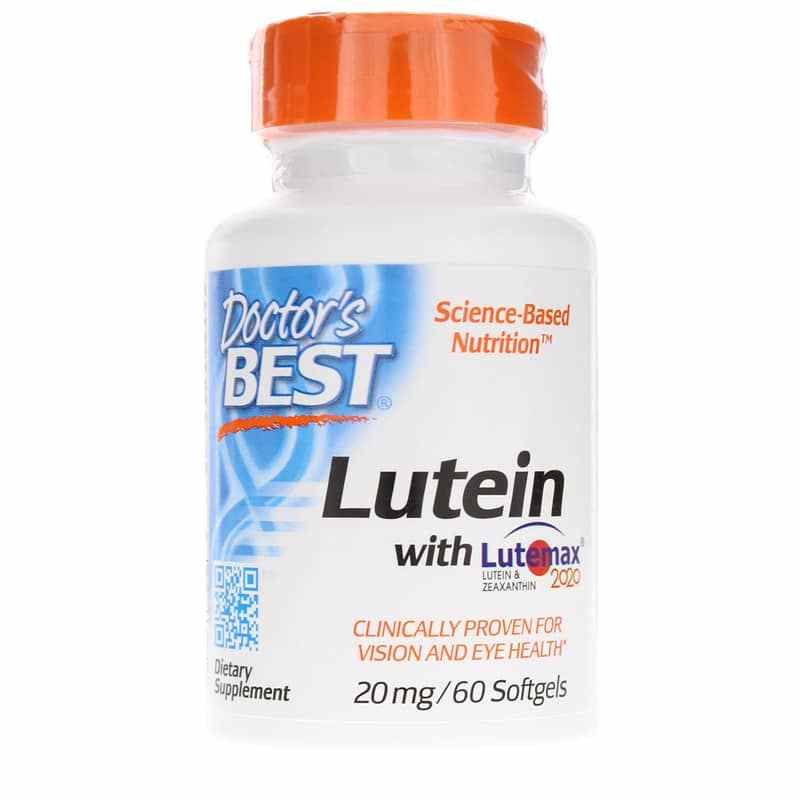 Lutein with Lutemax 20 Mg, 60 Softgels, by Doctors Best