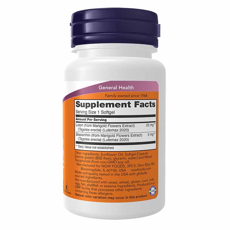 Lutein & Zeaxanthin, 120 Softgels, by NOW Foods, image #2